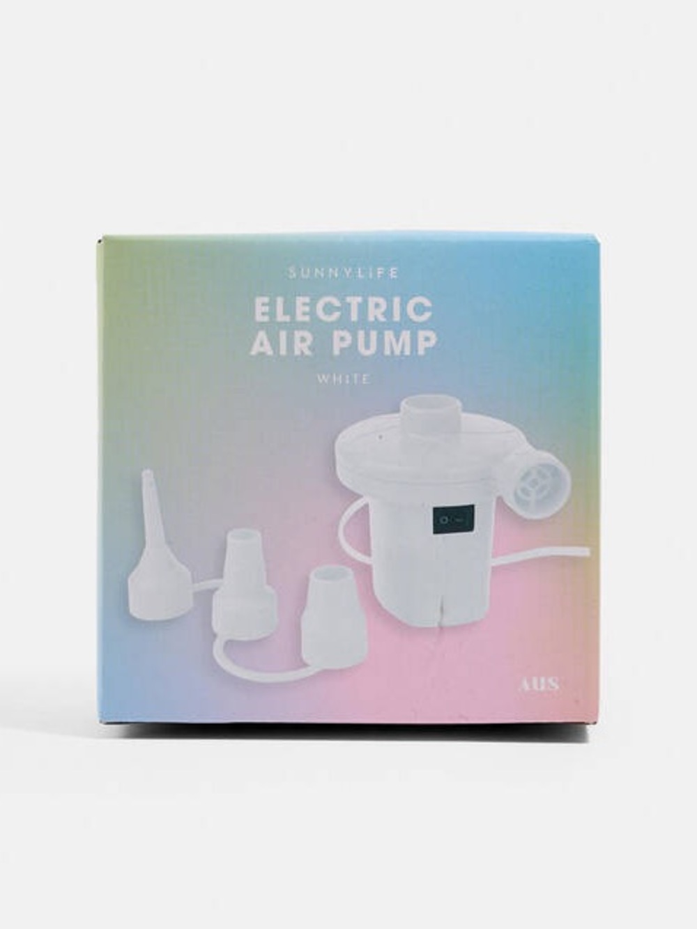 Sunnylife Electric Air Pump Small Plug In White Inflate Deflate Inflatables NEW